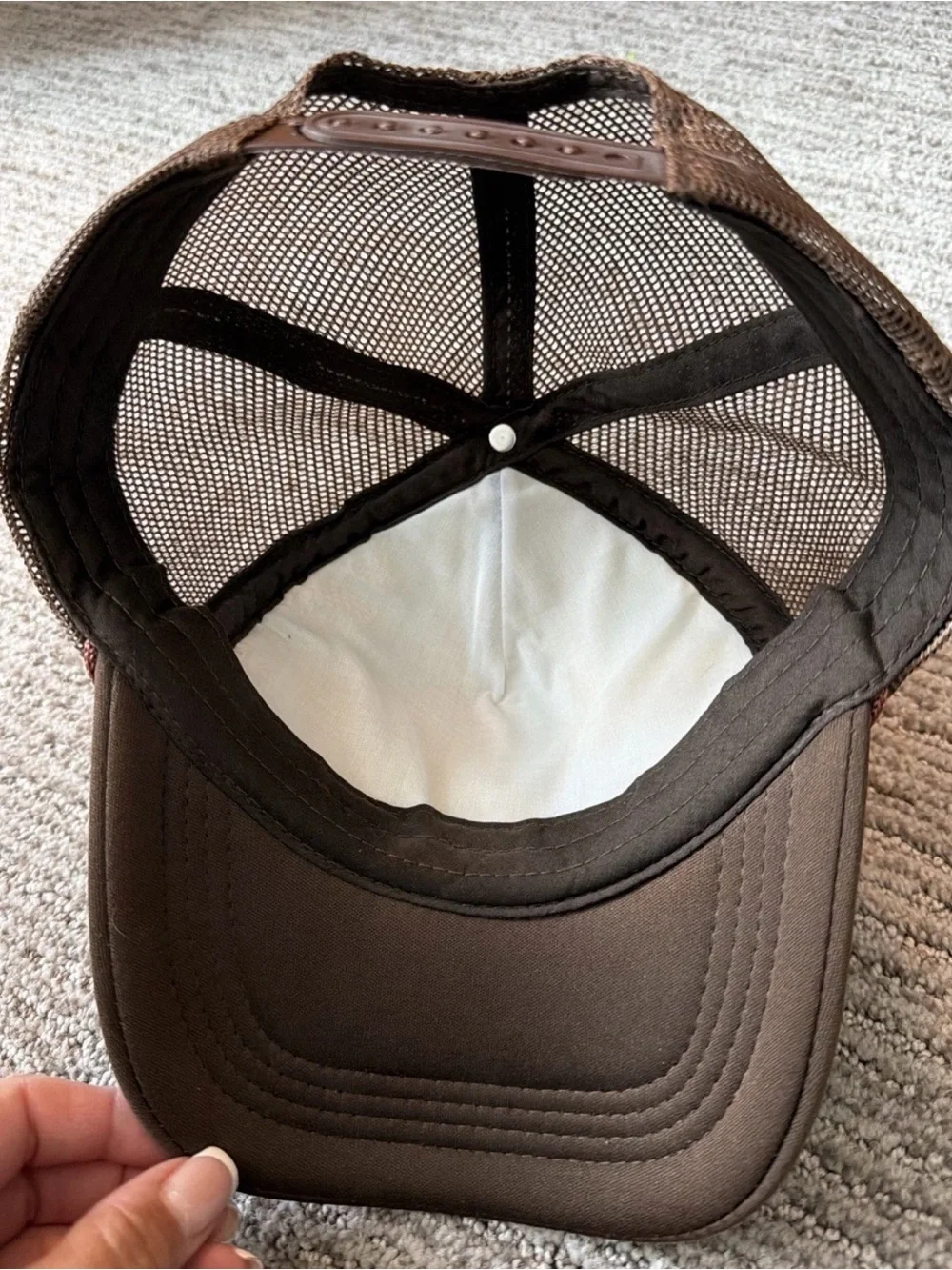 Home by 9pm club Brown Trucker Hat